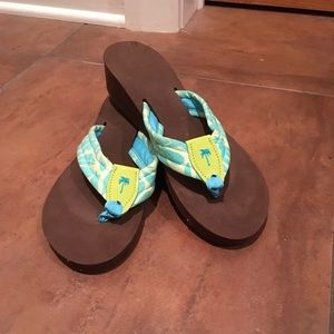 Eliza B Wedged Sandals
